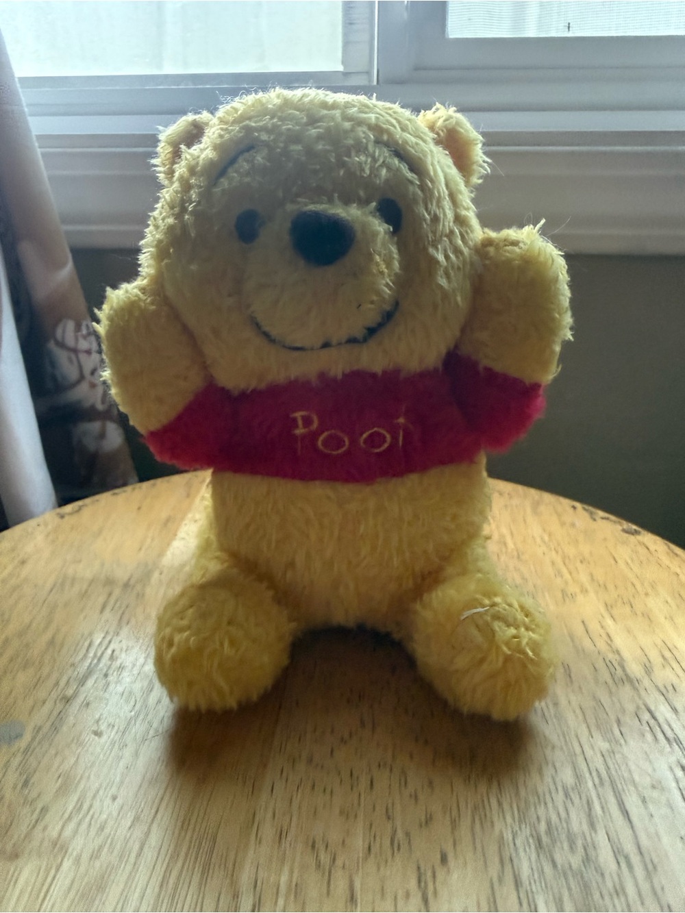 Source Unknown Yellow Plush Bear with Red Shirt